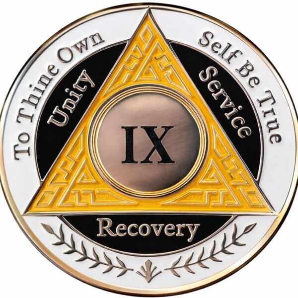 AA Coin - 9 Year - Orange White Black