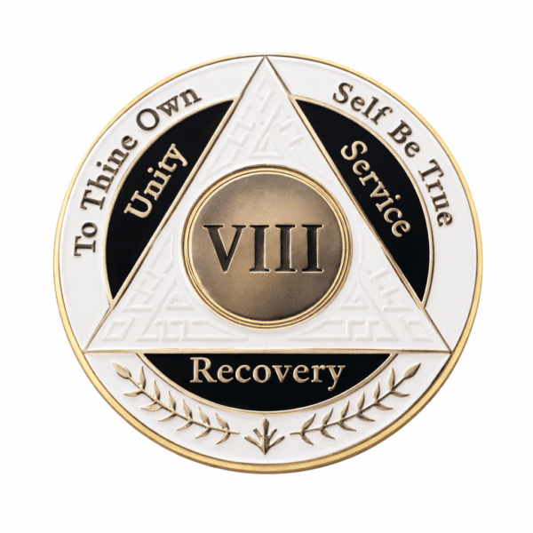 AA Coin - 8 Year - White Black