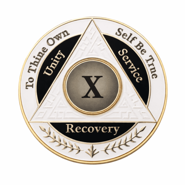 AA Coin - 10 Year - White Black