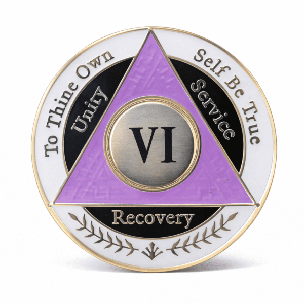 AA Coin - 6 Year - Purple White Black