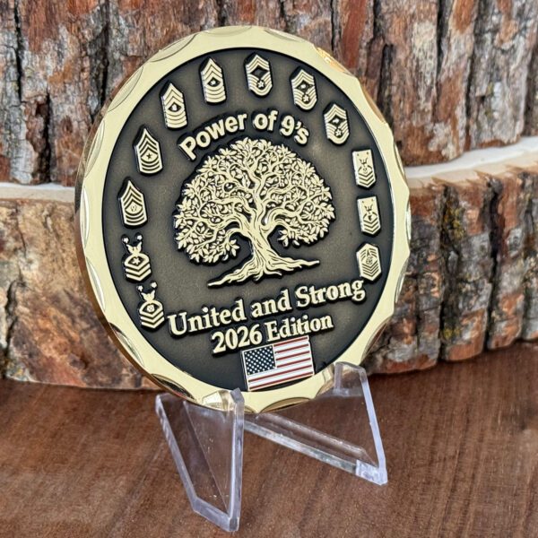 New Power of 9's Exclusive 2026 3" Challenge Coin