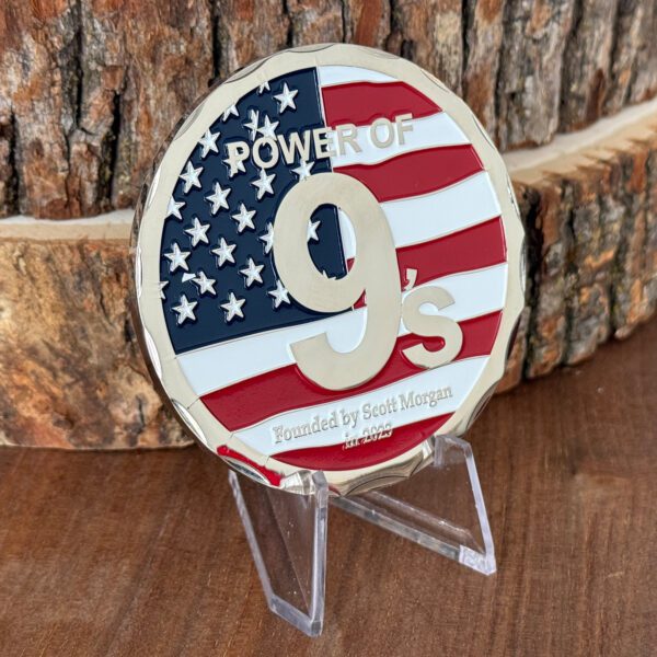 New Power of 9's Exclusive 2026 3" Challenge Coin